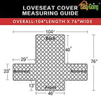 Easy-Going Reversible Couch Cover, 2 Cushion Sofa, Water Resistant Furniture Mat - Image 7