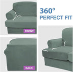 CUCRAF Cushion Sofa Cover 4 Piece Slipcovers, Soft Thick Velvet Couch Cover - Image 6
