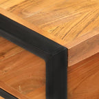 Coffee Table 47.2"x23.6"x15.7" Solid Acacia Wood, Side Table, Center Table - Image 4