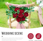 Ttranewsoo 24PCS Red Roses Artificial Flowers, Realistic Fake Roses with Stems for DIY Rose Bouquets, Romantic Centerpieces, Anniversary, Party & Home Decor, 16.5 Inch - Image 5