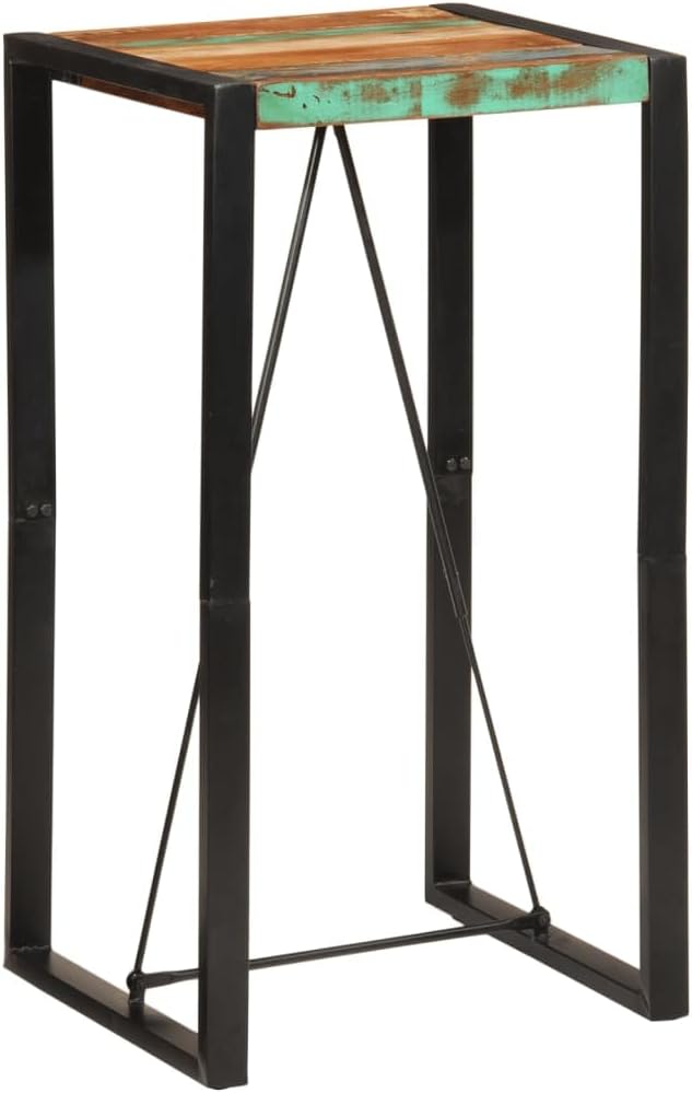 SKM Bar Table 60x55x110 cm Solid Wood Reclaimed by SKM