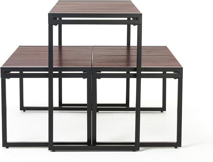 Displays2go Rustic Wooden Nesting Display Tables - Image 4