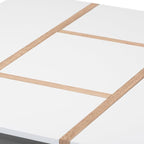 HomeStock White and Oak Coffee Table - Image 7