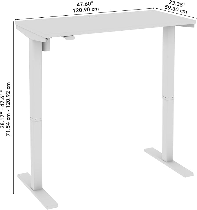 Bush Business Furniture 48-inch Electric Height Adjustable Standing Desk - Image 3