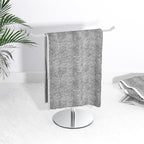 Silver T-Shaped Hand Towel Holder Stand for Countertops, Stainless Steel - Image 6