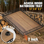 Bathroom Vanity Tray, 13" x 8" Acacia Decorative Wooden Tray for Countertop - Image 6