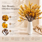 Mandy's 6 Bundles Artificial Dark Yellow Baby’s Breath Flowers - Image 2