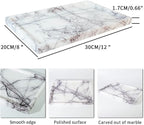 Real Luxurious Vanity Tray Natural Genuine Marble Storage Tray - Image 3