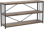 LVB Industrial Console Entryway Table, Metal Wood Rustic Sofa Table - Image 4