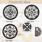 Blulu 3 Pcs Thicken Rustic Wall Decor, Wood Hanging Decor, Classic Style - Image 3