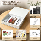 Teyomi Set of 3 Artistic Decorative Books for Home Decor with Gold Tray - Image 3