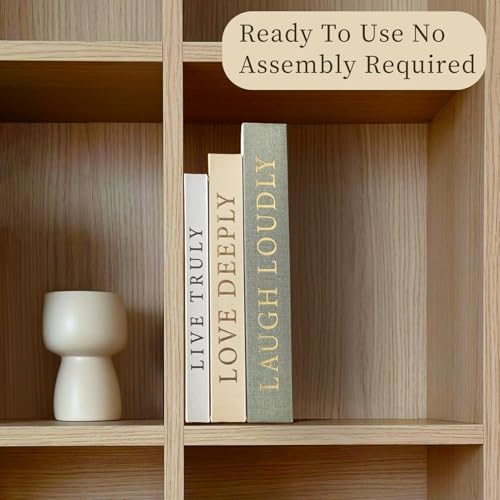 Aesthetic Decorative Books, Set of 3 Linen Faux Books for Decoration - Image 5
