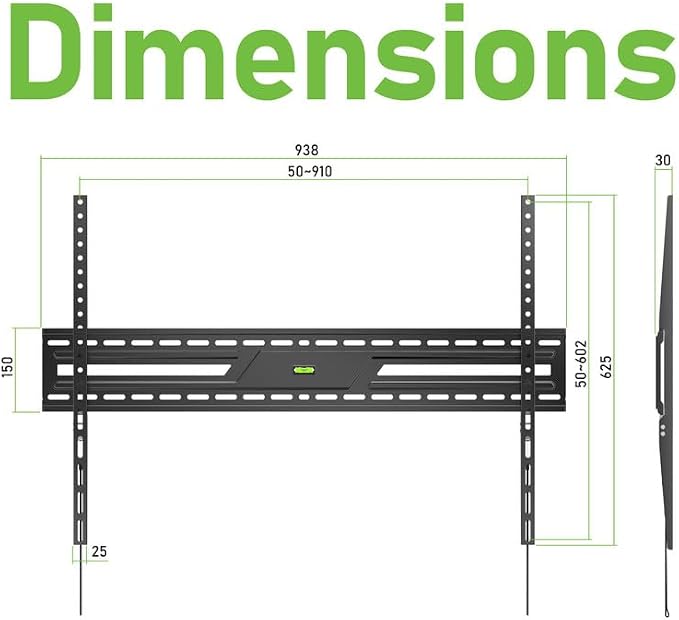 Ultra Slim Flush TV Wall Mount Bracket - Image 4
