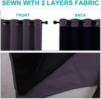 NICETOWN Full Shade Curtain Panels, Pair of Thermal Insulated & Energy - Image 5