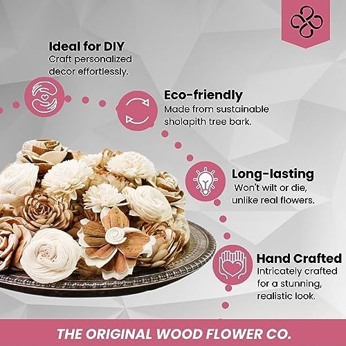 Sola Wood Flowers Mini Random Assortment - 150 pcs, Artificial Flowers for Decoration, Flower Bouquets, Centerpieces and DIY Home Decor - Image 4