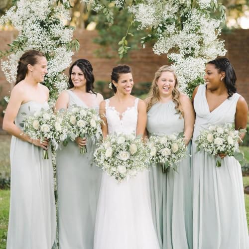 N&T NIETING Babys Breath Artificial Flowers Bulk Faux Flowers, 10Pcs, White - Image 4