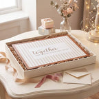 Jetec Together They Built a Life They Loved Rustic Wood Sign, Beige Striped - Image 6