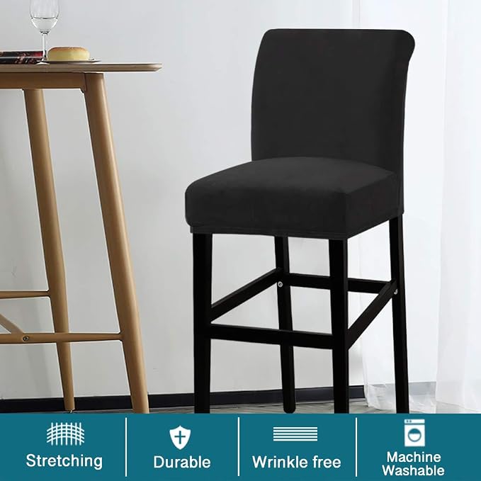 Turquoize Bar Stool Covers 4 Pack Bar Stool Covers - Image 2