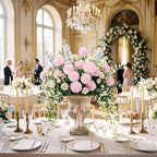 8PCS Pink 24 Heads 3" Large Chrysanthemum Artificial Flower Balls Stems - Image 6