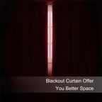 Blackout Curtains 66 x 72 Inch Long Bright Red Curtains Set of 2 Panels Room - Image 3