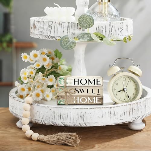 Mini Decorative Books For Home Decor, Small Wood Book Stack For Table Decor, Home Decor Book For Living Room Mantel, Farmhouse Stacked Books Decorative（L37） - Image 3