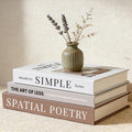 3Pcs Decorative Books, Fake Books for Coffee Table Decor Home Decor by FloraSea
