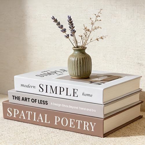 3Pcs Decorative Books, Fake Books for Coffee Table Decor Home Decor by FloraSea