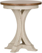Liberty Furniture Industries Farmhouse Reimagined Round Chair Side Table by Unknown