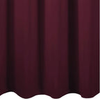 Blackout Curtains 66 x 54 Inch Long Burgundy Red Curtains Set of 2 Panels Room - Image 8