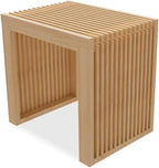 APRTAT Small Bamboo Dining Bench, 17inch Farmhouse Decor Indoor Kitchen Table by HEALTHYYOU