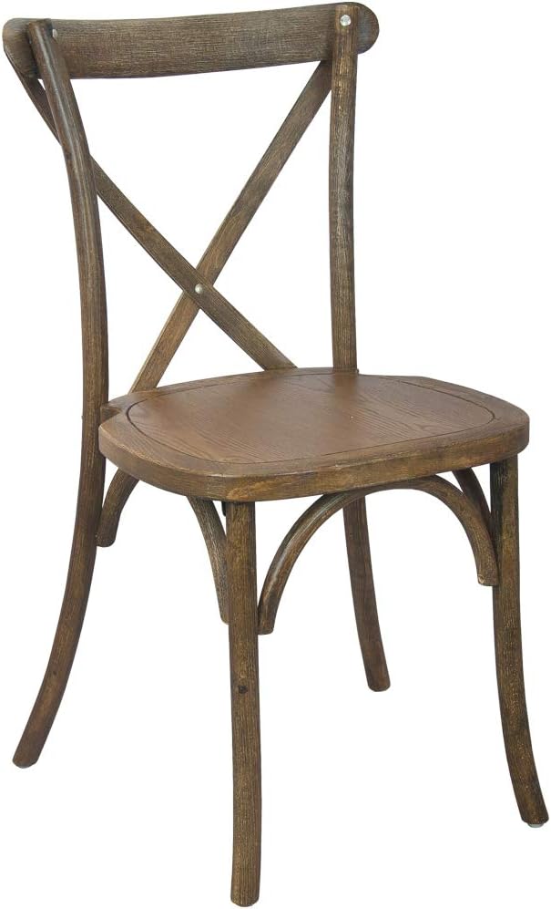 EMMA + OLIVER 2-Pack Wooden X-Back Dining Chair by EMMAOLIVER