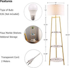 ROSEN GARDEN Floor Lamp, Standing Reading Light - Image 5