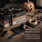 4 Pcs Halloween Table Decorations, Rustic Mini Books Stacks Decor - Image 3