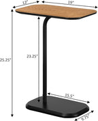 Maykoosh Asian Aesthetics End Table, Light Oak/White - Image 3
