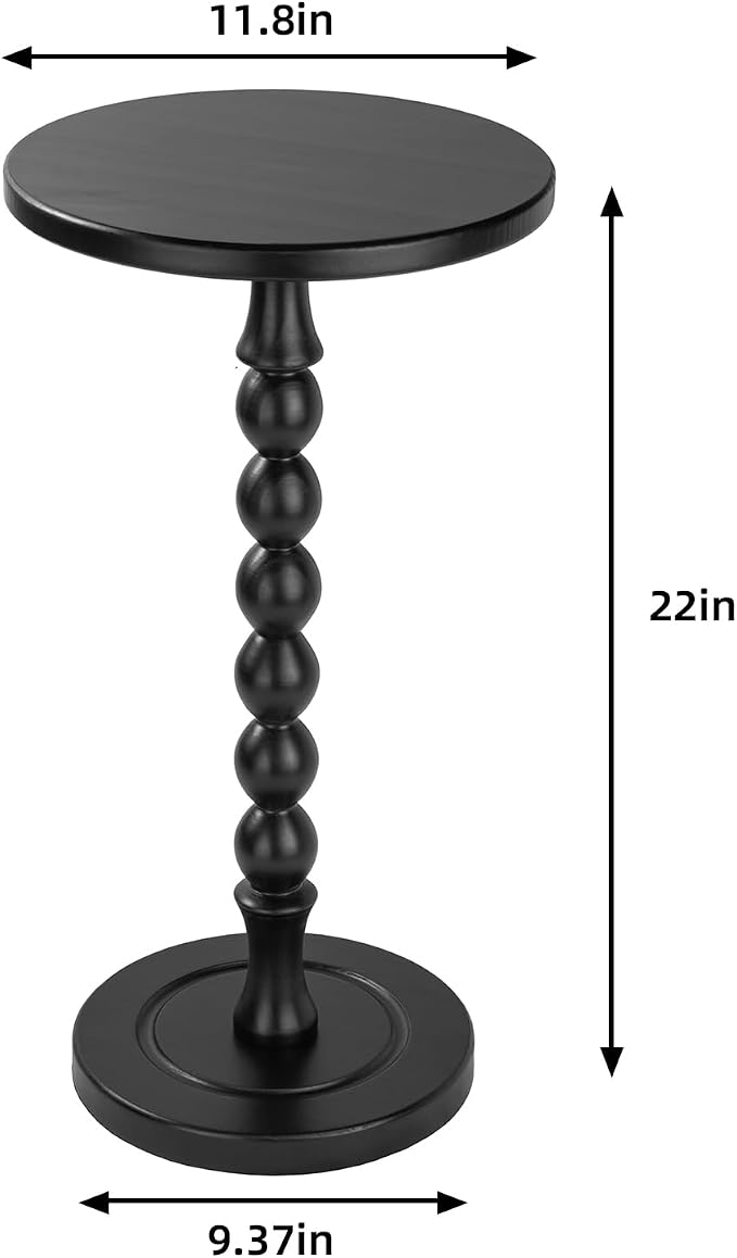 Round Side Table for Small Spaces, Drink Table - Image 3