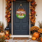 Fall Football Season Decorations for Home, Fall Welcome Door Wooden Sign - Image 3