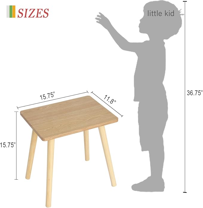 AWASEN Side Table, Small End Accent Table - Image 2
