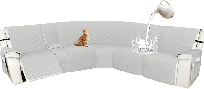 Arfntevss Recliner Sectional Couch Covers 1OO% Waterproof L Shape Sofa Cover by Arfntevss