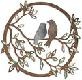 Ferraycle Metal Wall Art Bird Branches Hanging Ornament, Dark Color by Ferraycle