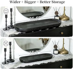 Hanobe Extra Large Wood Decorative Bowl for Table Centerpiece, 25.5" Black - Image 4