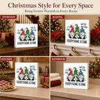 Christmas Decorations Everything Is Fine Christmas Gnome Wood Box Sign - Image 6