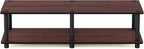 Furinno Just No Tools Dark Cherry Wide Television Stand - Image 3