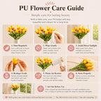 Mandy's 20pcs Artificial Sunset Tulips - Image 6