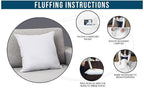 Utopia Bedding 16x16 Pillow Inserts, 2 Pack | Indoor cushion inserts - Image 9