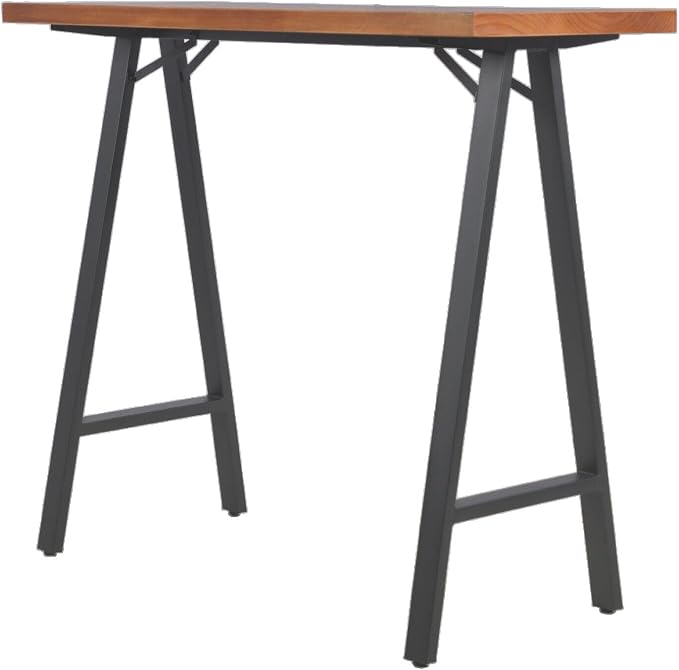 Industrial Rustic 41.3" Height Solid Pine Wood Top Pub Bar Table Bar Height - Image 9