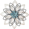 Wood Flower Wall Decor,Rustic Farmhouse Wall Art for Livng Room 13 inch by REMENNA