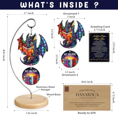 Book Lover Gifts for Women - Bookish Reading Gift - Dragon Decor - Image 2