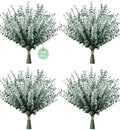 120 Pcs Artificial Eucalyptus Stems Bulk,Fake Plants Eucalyptus Leaves by YOGJKI