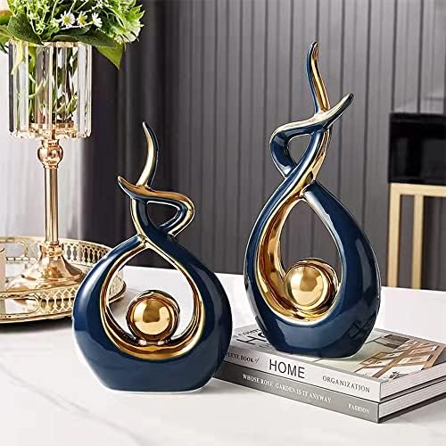 Norrclp Home Decor Modern Abstract Art Ceramic Statue Table Decor (Large) - Image 2