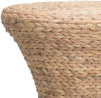 Household Essentials Handwoven Water Hyacinth Wicker Stool - Image 6